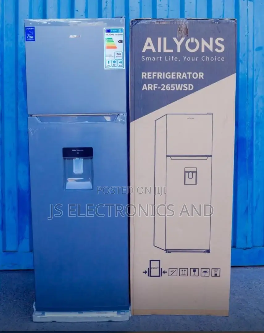 Ailyons Fridge 251l(Non Frost Fridge)Waterdispenser 2 Doors