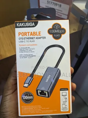 Kakusiga Portable Otg Ethernet Adapter Usb-C to Rj45