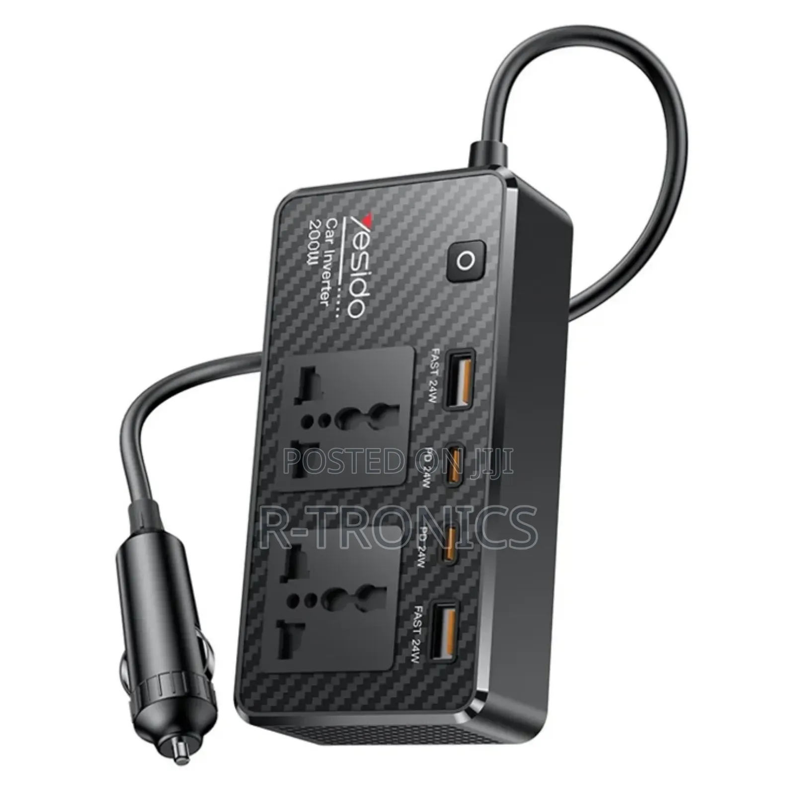 Yesido Vc07 Car Charger Inverter 200w Multiport