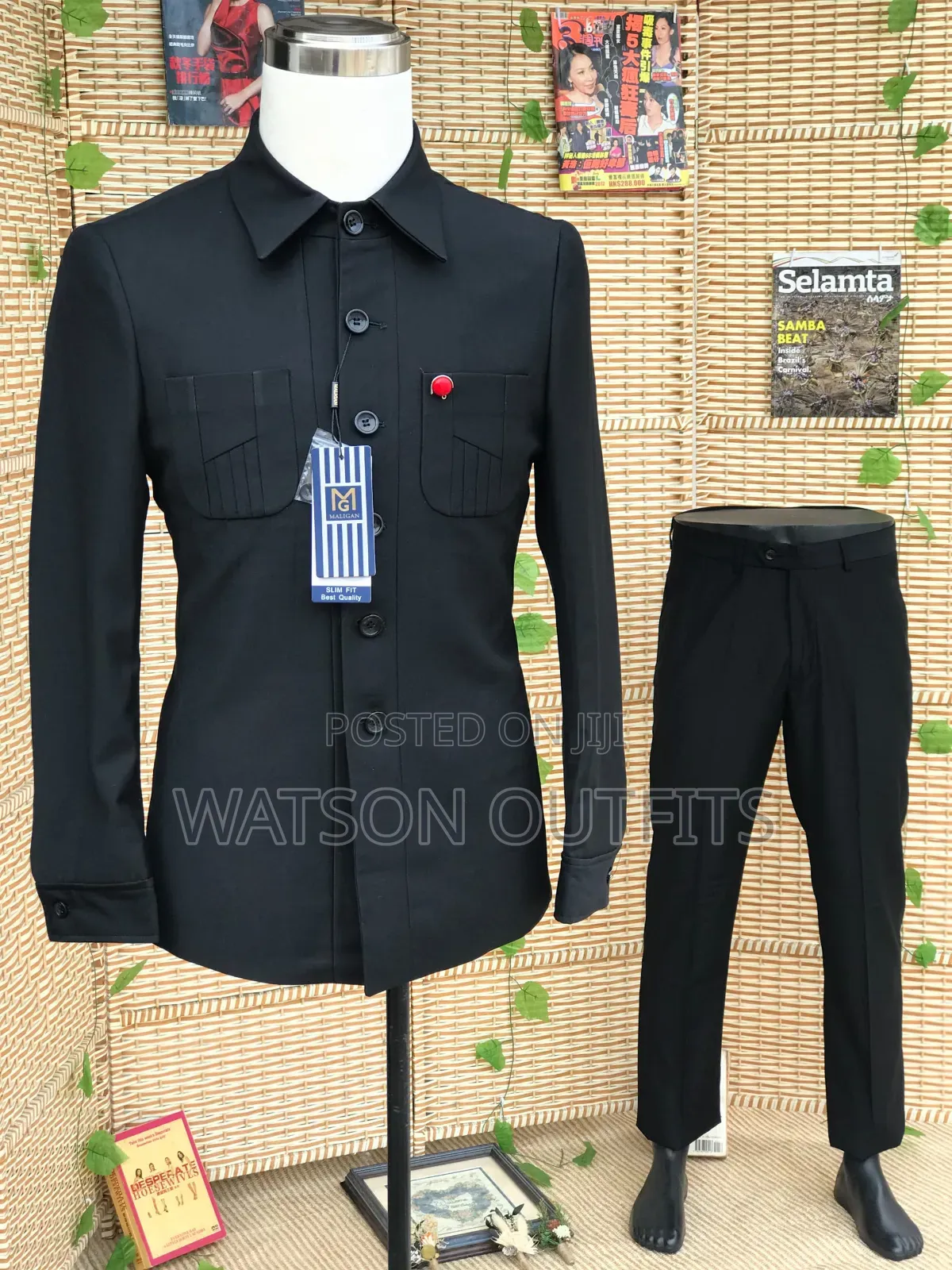 Maligan Black Suits in Safari Mode