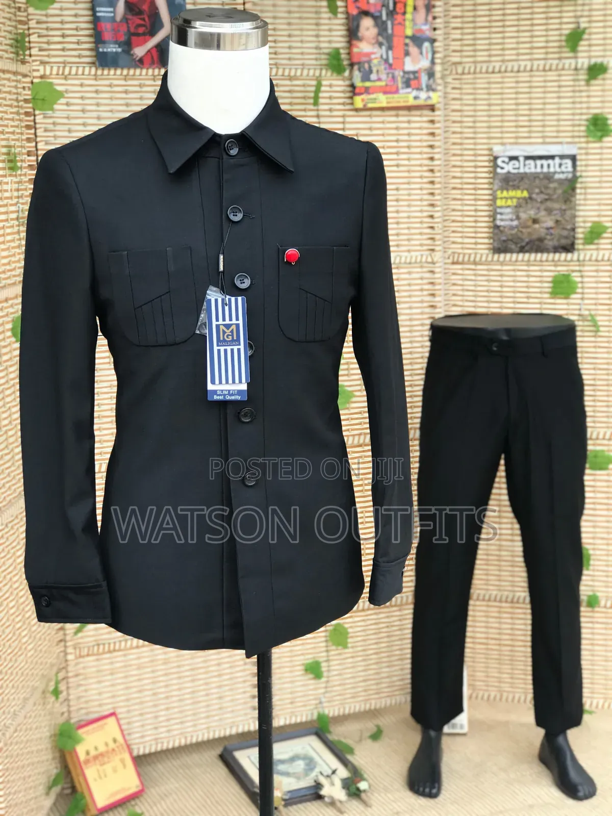 Maligan Black Suits in Safari Mode