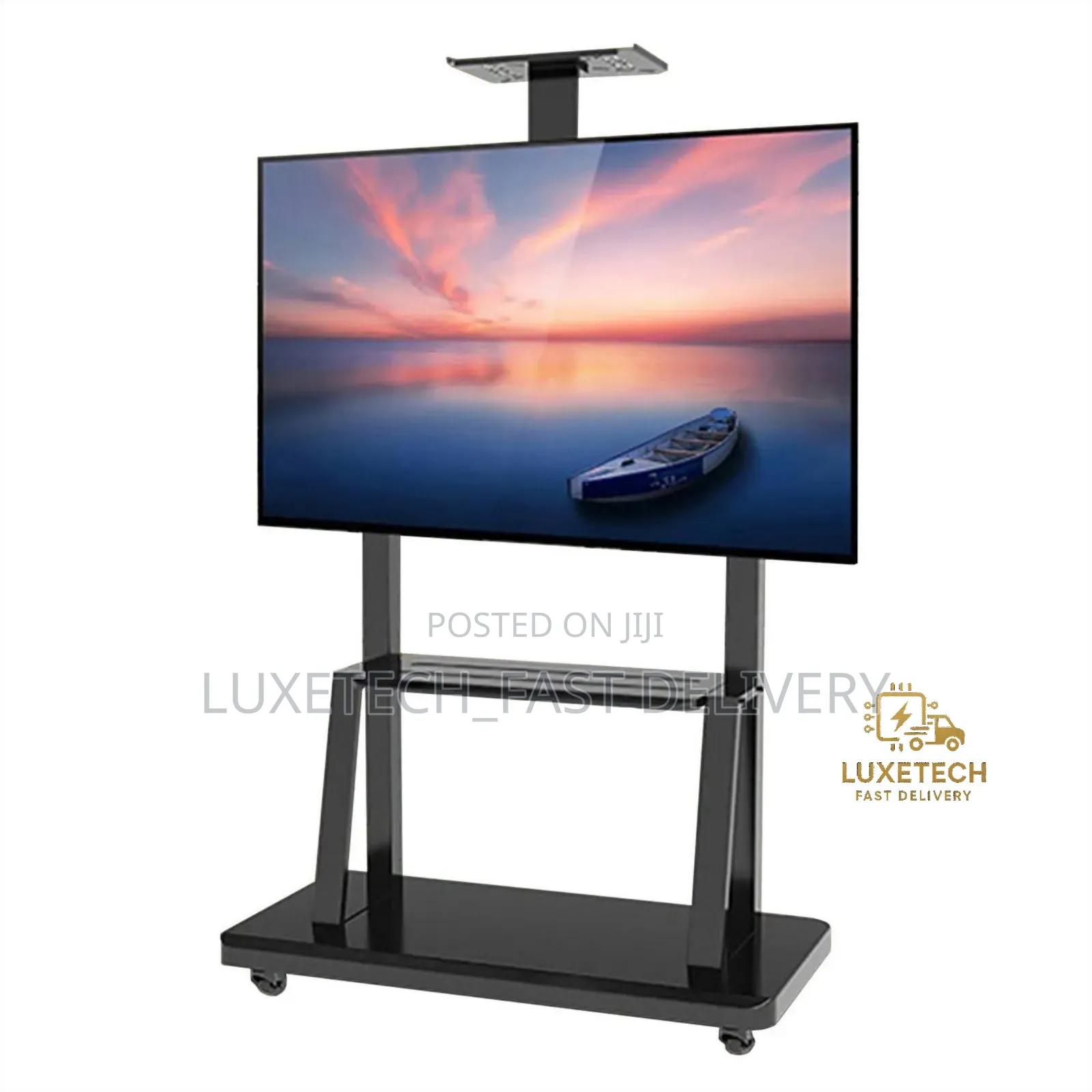 40–100 Inch Mobile Tv Floor Stand Trolley | Heavy Duty Rolling Tv Cart
