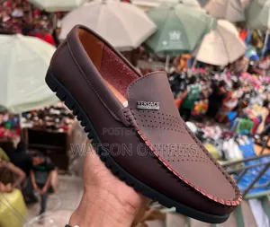 Versace Leather Simpo Shoes Originally Suitable
