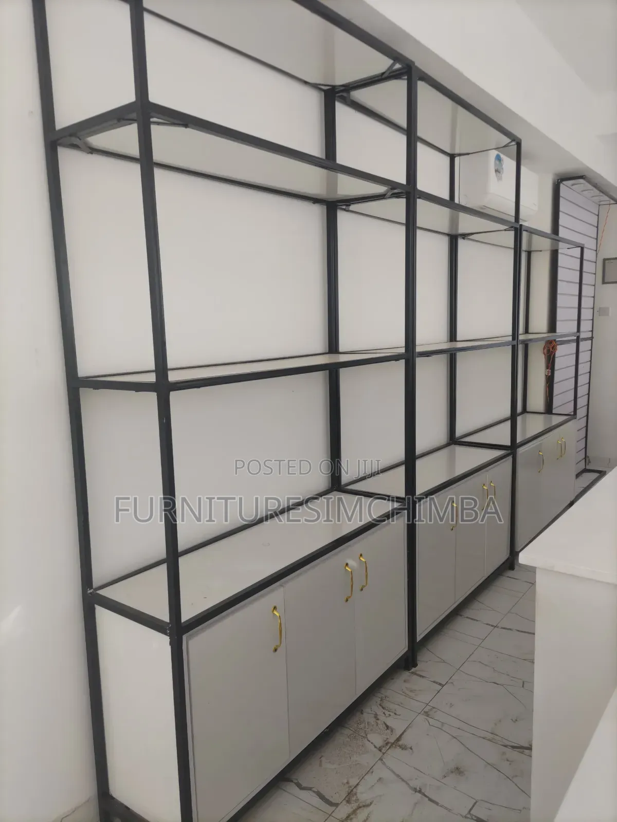 Shop's Shelf and Reception Table