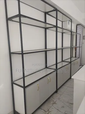 Shop's Shelf and Reception Table