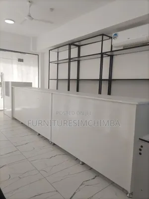 Shop's Shelf and Reception Table
