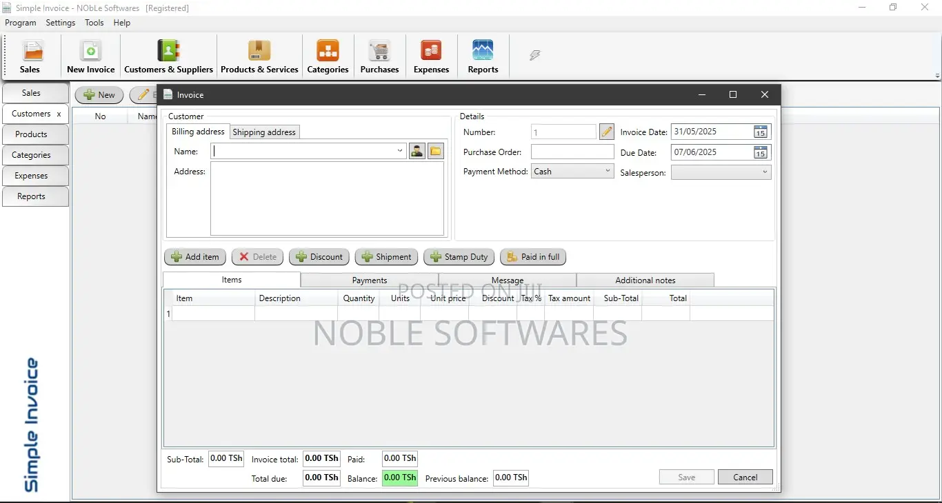 Simple Invoice Maker Software