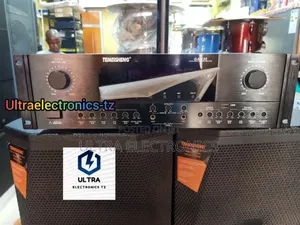 Temeisheng 2 Speakers, Amplifier, Wireless Mic With Stand