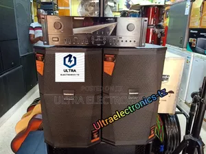 Temeisheng 2 Speakers, Amplifier, Wireless Mic With Stand