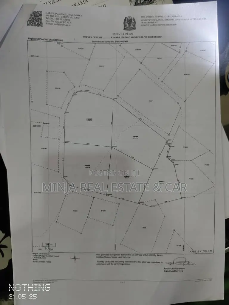 Viwanja Viiili Vimeungana Vinauzwa Vinauzwa Stop Over Kimara