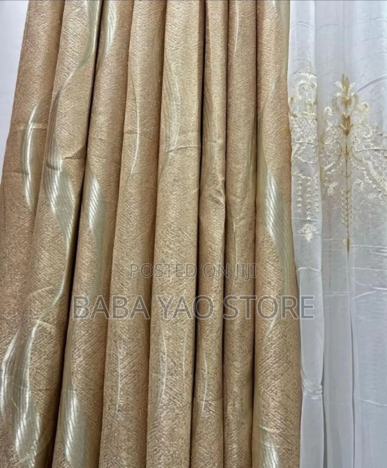 Turkey Style Curtains Fabric Grommet Top Window Drape Panels