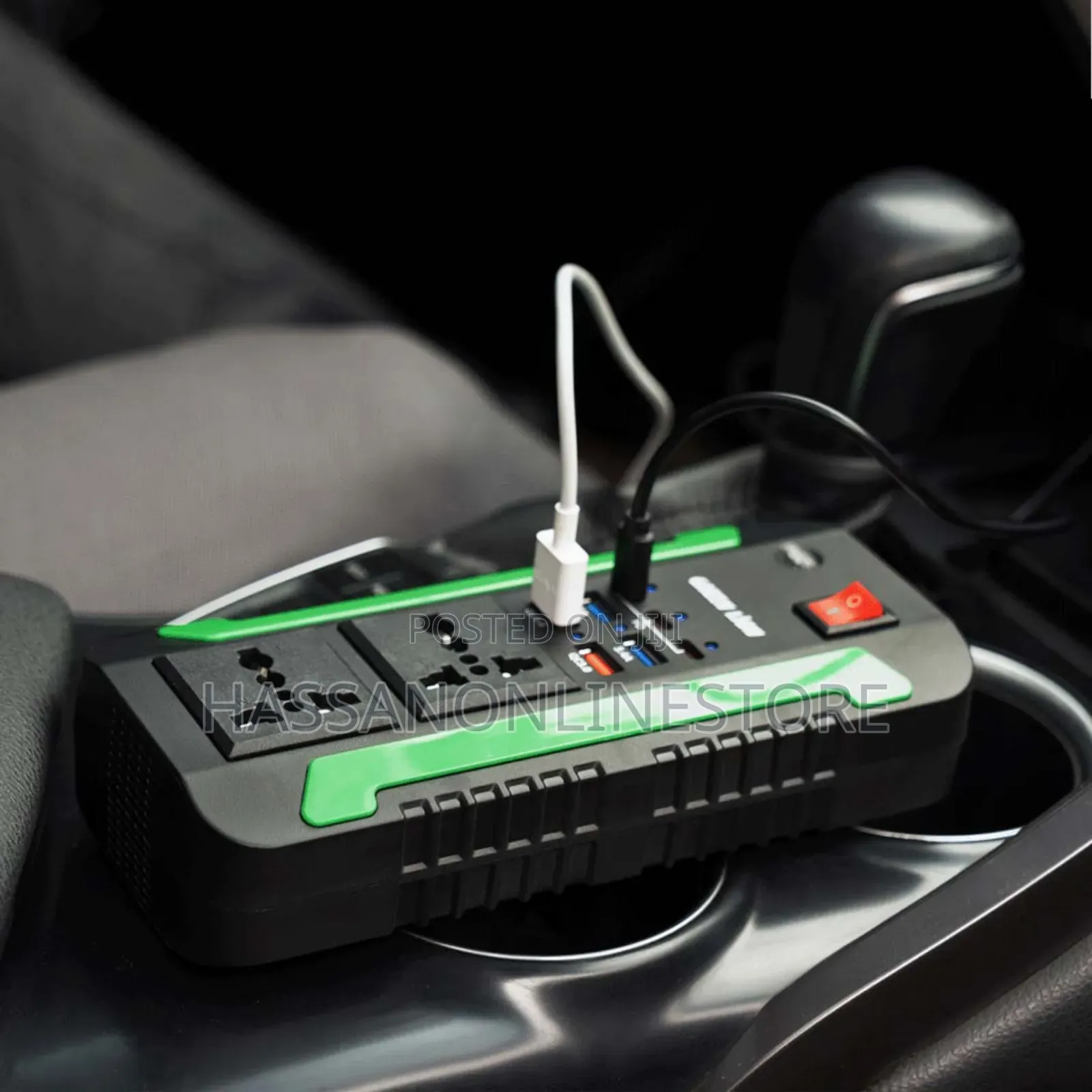 Green Lion Spark 300 Power Inverter - Black