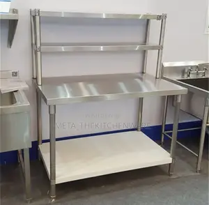 Commercial Working Table With Rack 1.5m