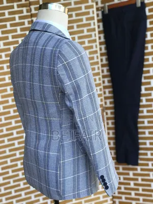 Skyblue and Darkblue Mix Suit