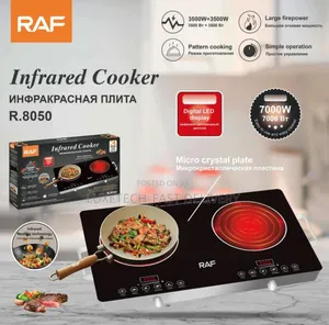 Raf R.8050 Infrared Cooker 7000w Electric Double Burner