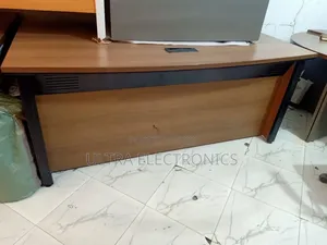 Large Rectangular Wooden Office Table With Vanished Surfaces