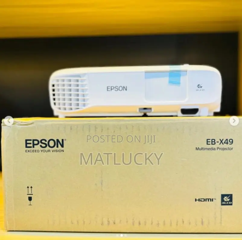 Epson Eb-X49 Xga, 3600 Lumens, 3lcd Projector