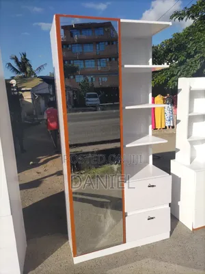 Kabati La Mlango Mmoja Na Dressing White Color
