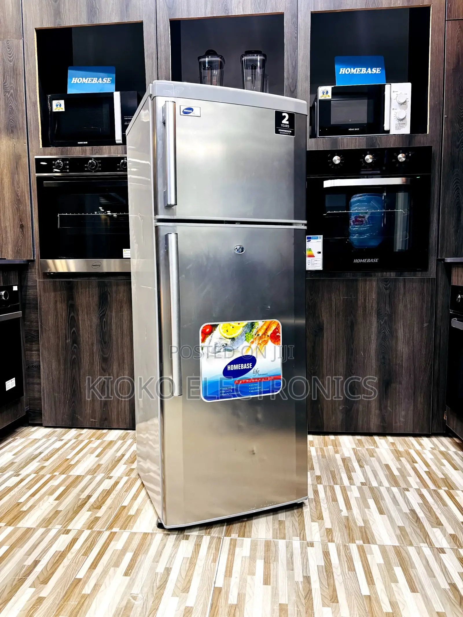 Homebase Double Door Fridge
