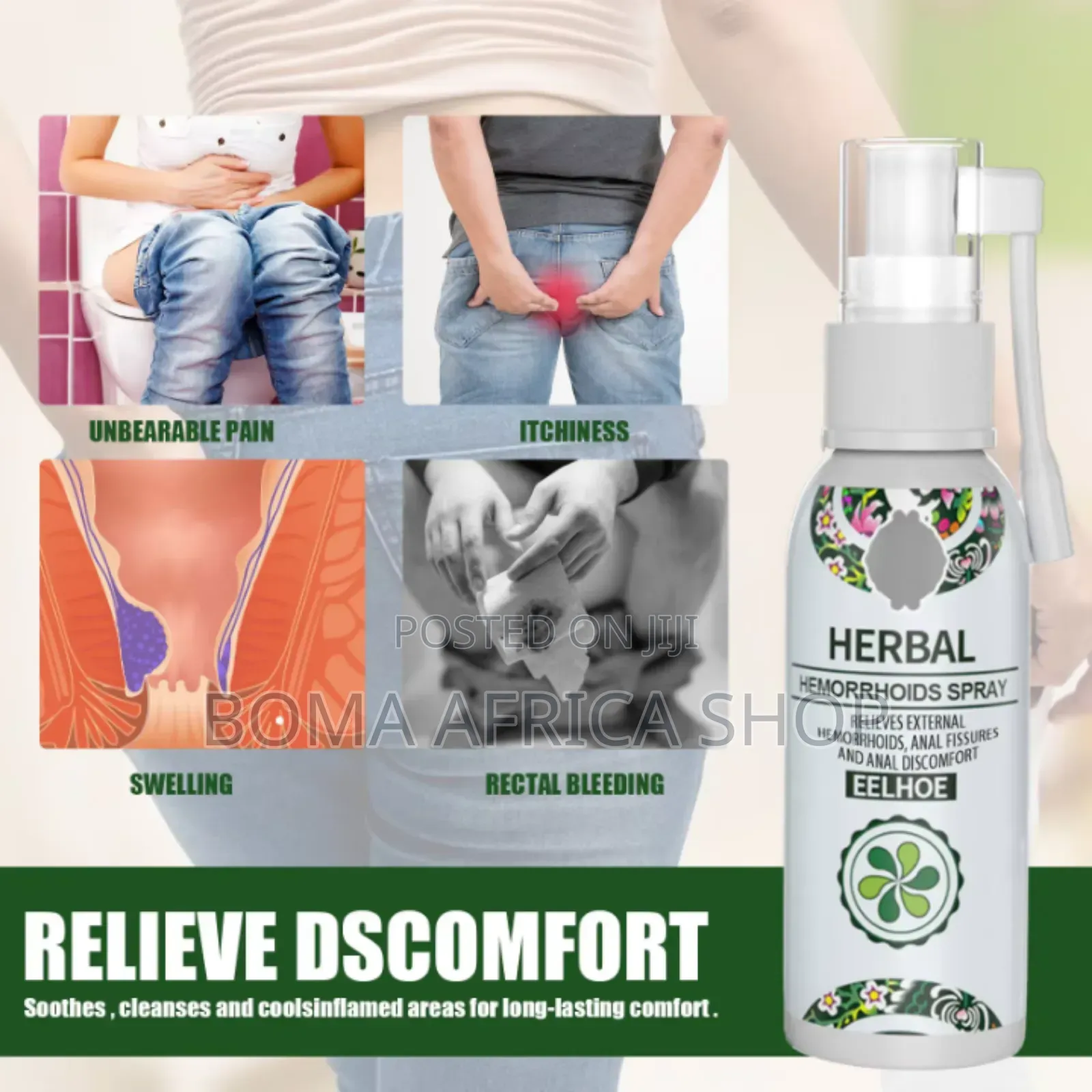 Eelhoe Natural Herbal Haemorrhoids Spray| Dawa Ya Bawasiri