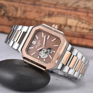 Pattek Phillipe Bw 985 Rose Gold Silver and Brown Original
