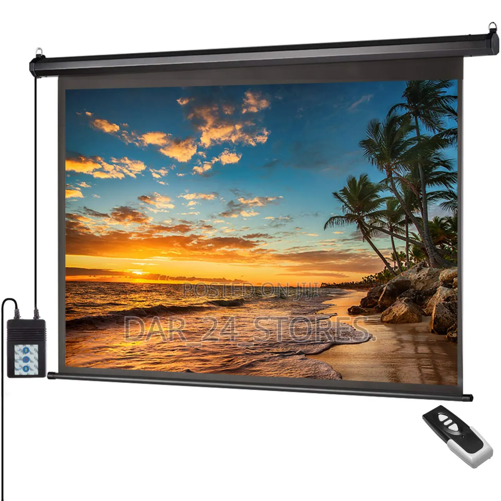 Electrical Motorized Projector Screen(200×200cm)