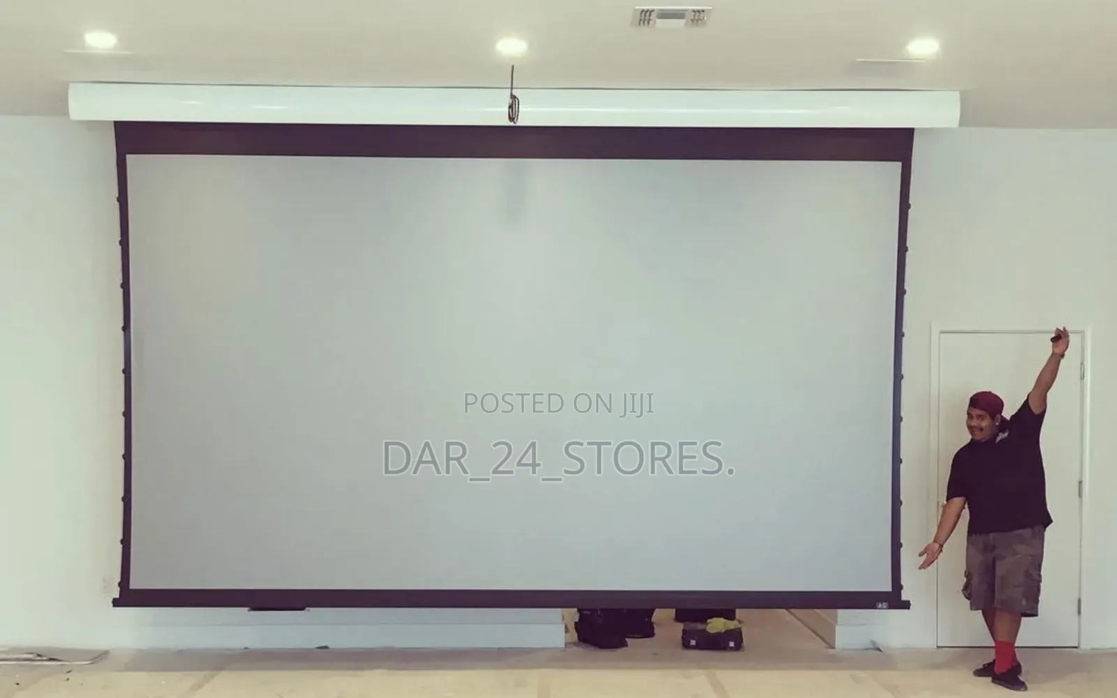 Electrical Motorized Projector Screen(200×200cm)