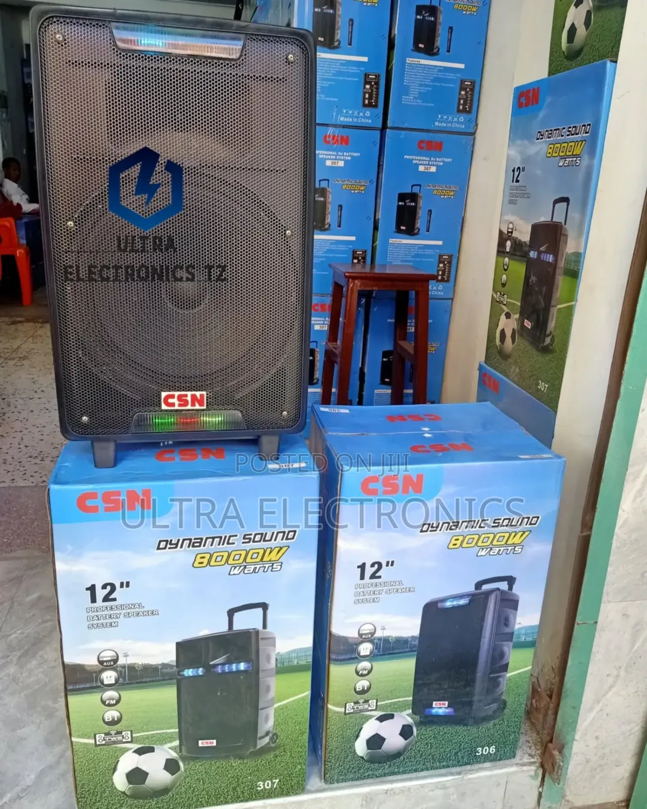 CSN Rechargeable Dj Battery Speaker System With Mic 