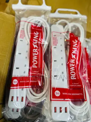 Powerking 5 Ways Extension Cable With Usb Ports