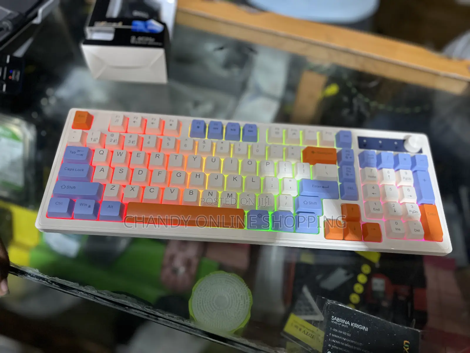 Bluetooth Wireless Keyboard 98-Keys Mechanical Keyboard