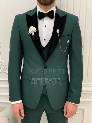 Green and Black Mix Suit