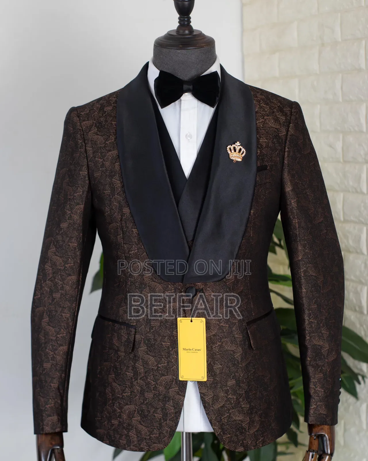 Black and Brown Occasional Suit