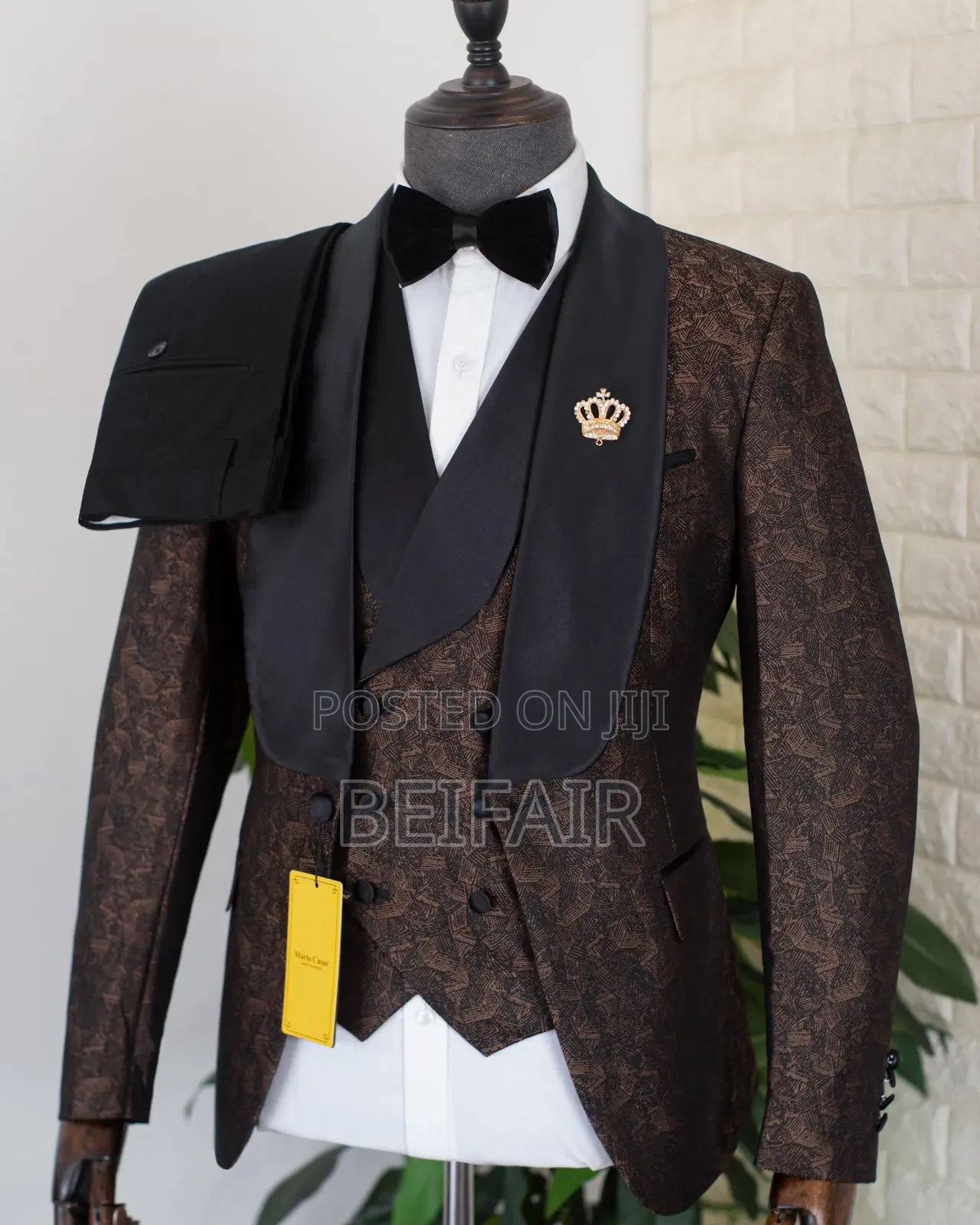 Black and Brown Occasional Suit