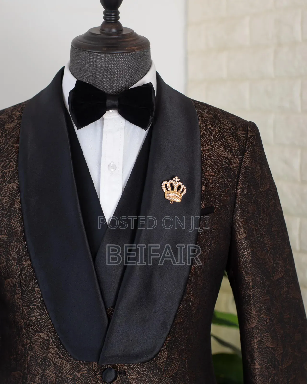 Black and Brown Occasional Suit