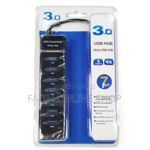 Usb Hub 3.0 - 7-Port Multi Usb Hub for Pc and Laptop