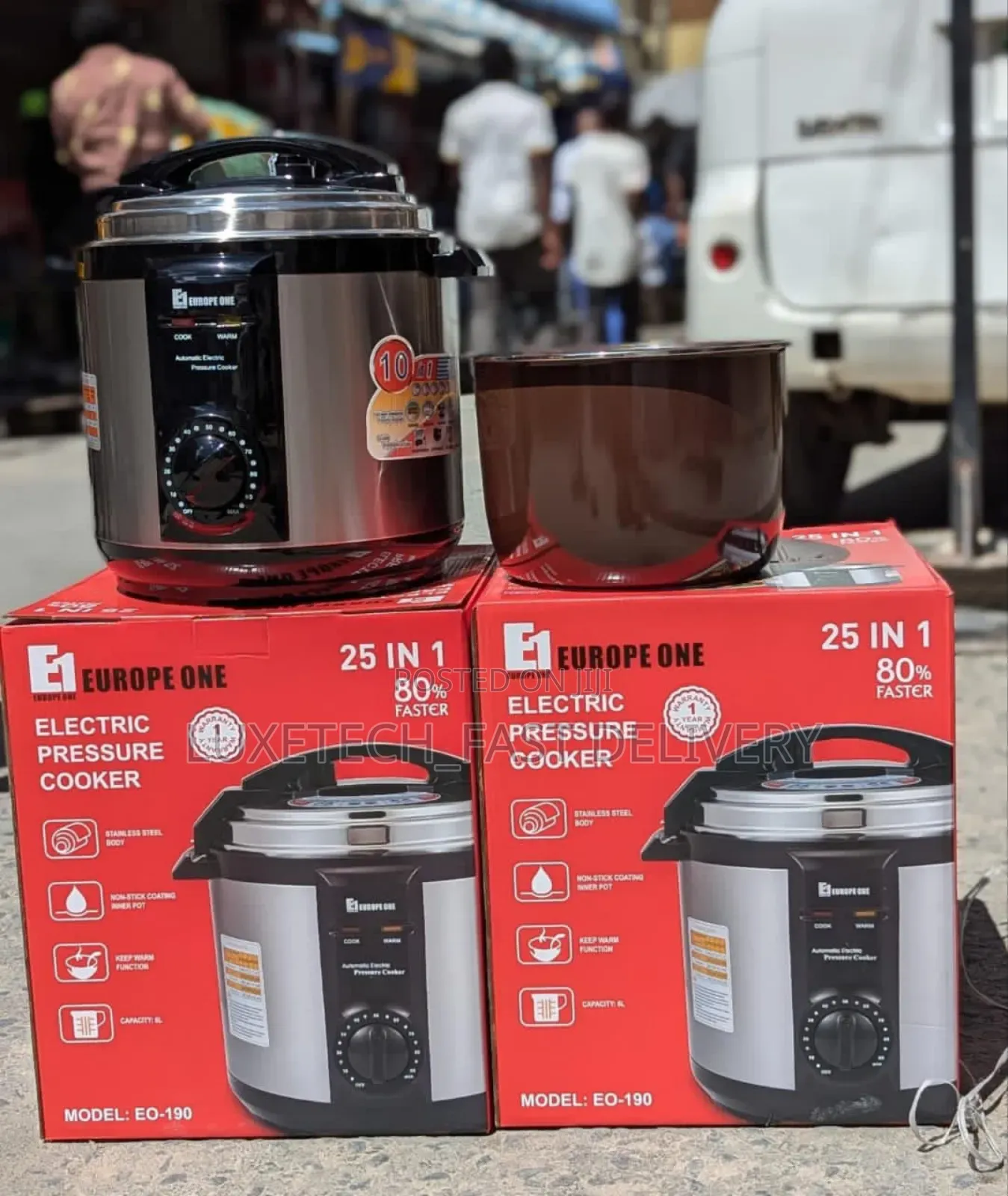Europe One 6l Electric Pressure Cooker 25-in-1 Multi-Cooker