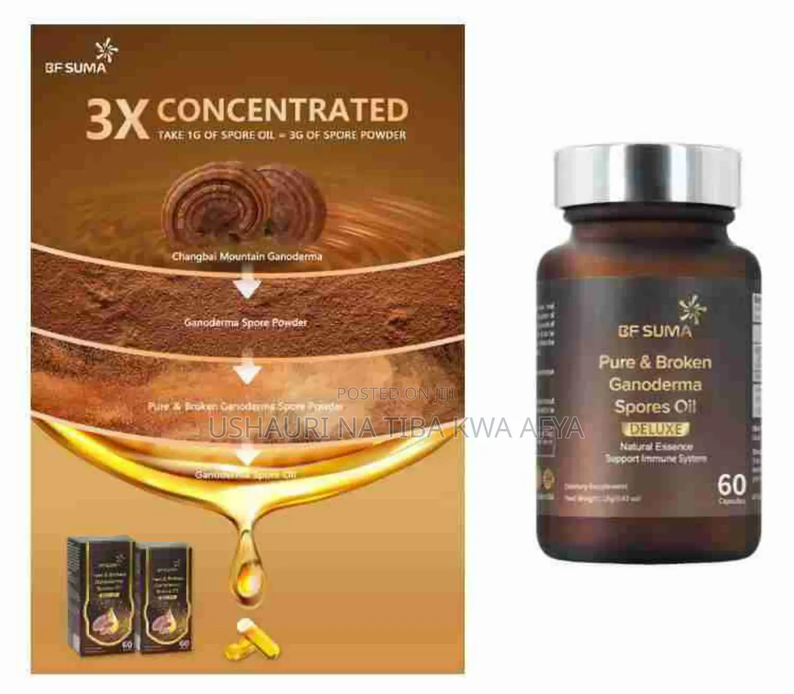 Pure and Broken Spores Oil;Moyo, Na Saratani