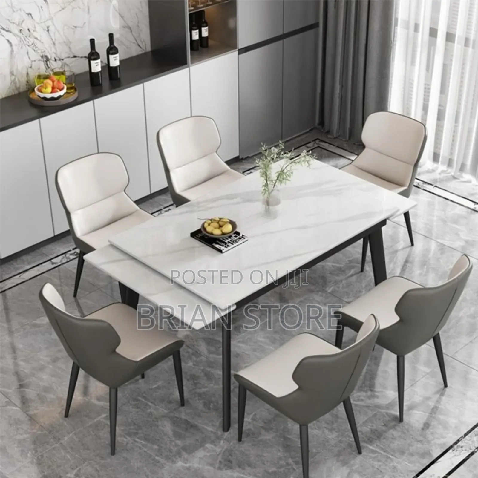 Luxury Dining Set With 6 Chairs