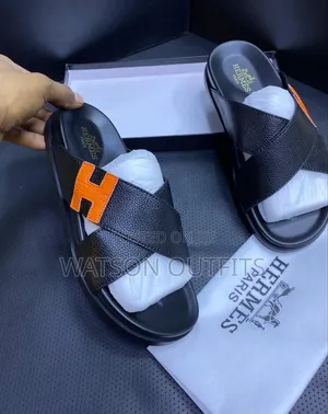 Men's Leather Sandals Original Za H Yenye Maana Hermes