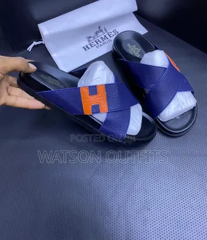 Men's Leather Sandals Original Za H Yenye Maana Hermes