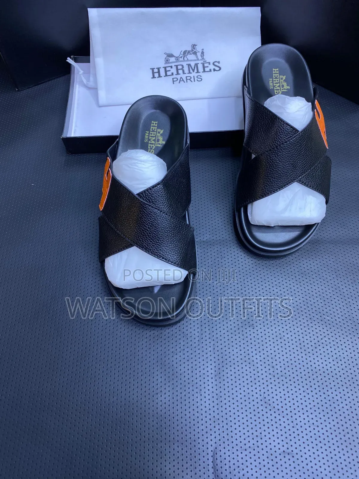 Men's Leather Sandals Original Za H Yenye Maana Hermes