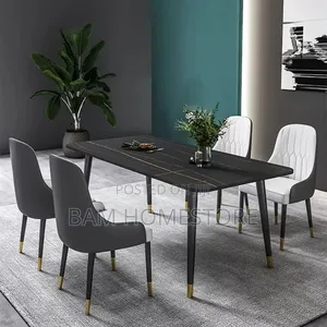 Elegant Dining Set ( Marble Table+ 4 Chairs)