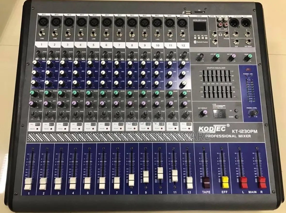 Kodtec Power Mixer 12 Channel Kt-1230pm