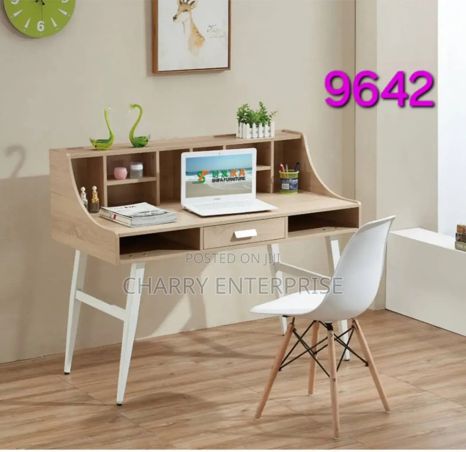 Modern Study Table or Writing Desk Home/Office Use Bila Kiti