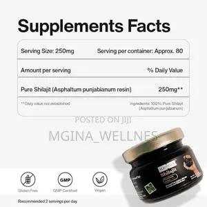 100% Pure Himalayan Shilajit Resin, High Potency for Men