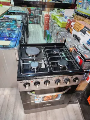 Alitop Gas Cooker With an Electric Oven. 3 Gas and 1electric