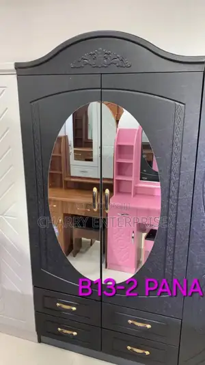 Quality 2 Doors Closet Wardrobe Kabati La Nguo Lenye Kioo