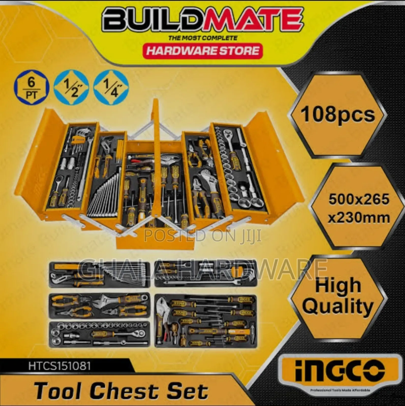 108 Pcs Tool Chest Set