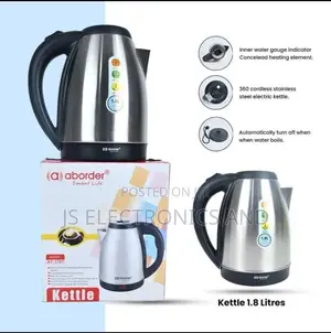 Aborder Electric Kettle 1.8l Plag Ni Meno 3 Ni Imara Sana