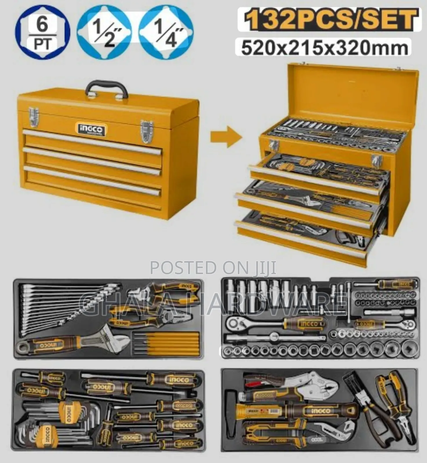 132pcs Tool Chest Set